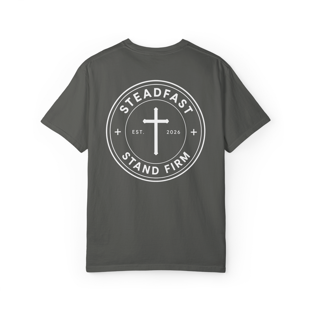 Steadfast Seal Christian T-Shirt | Premium Comfort Colors Faith Apparel