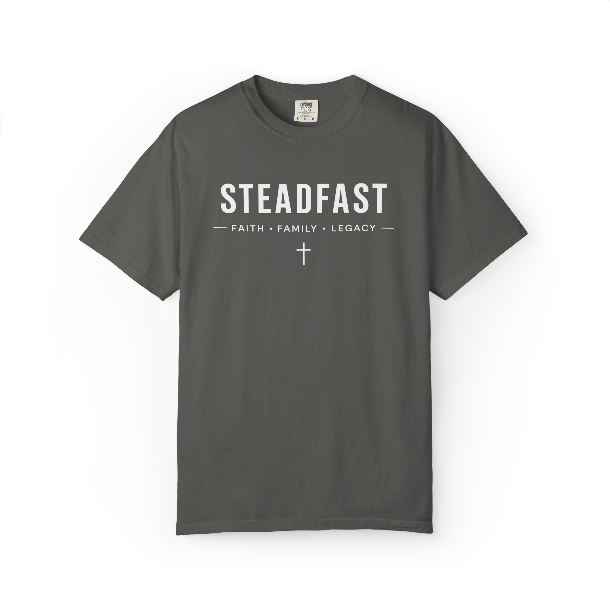 Steadfast Essential Christian T-Shirt | Comfort Colors Faith-Based Apparel