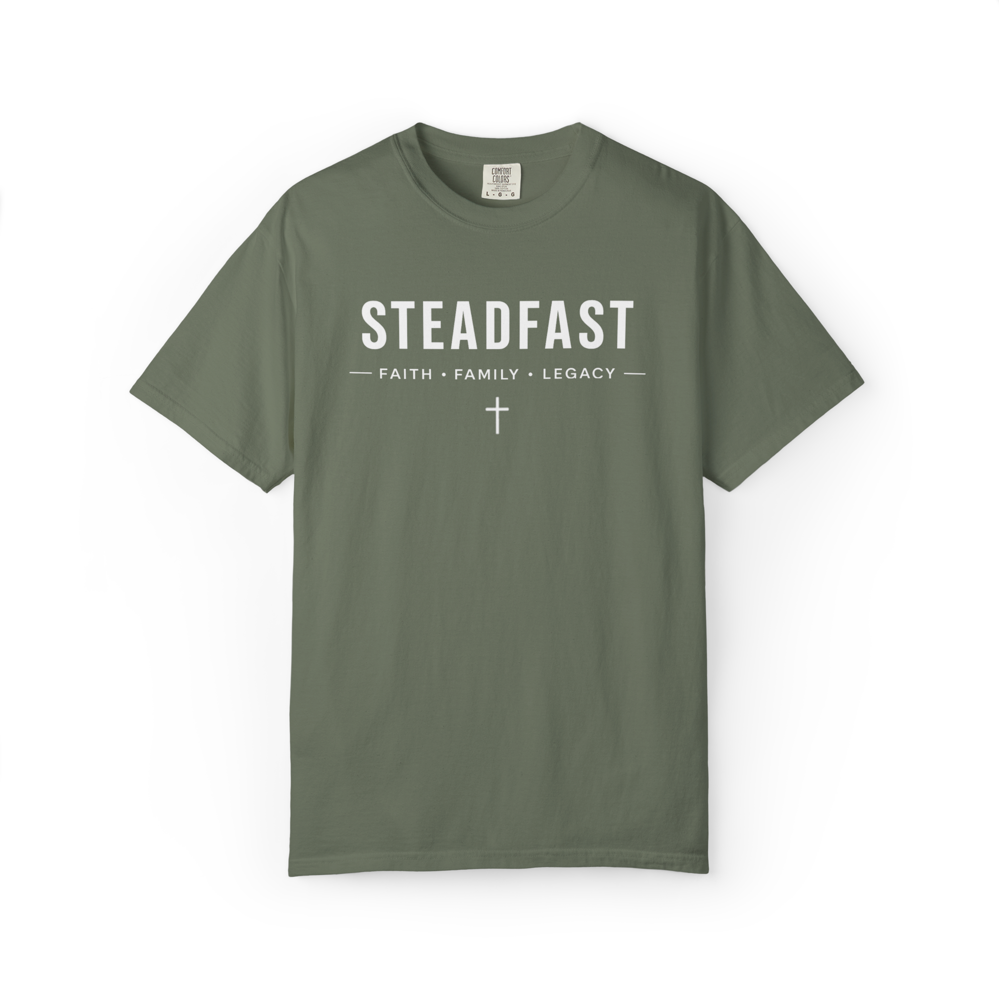 Steadfast Essential Christian T-Shirt | Comfort Colors Faith-Based Apparel