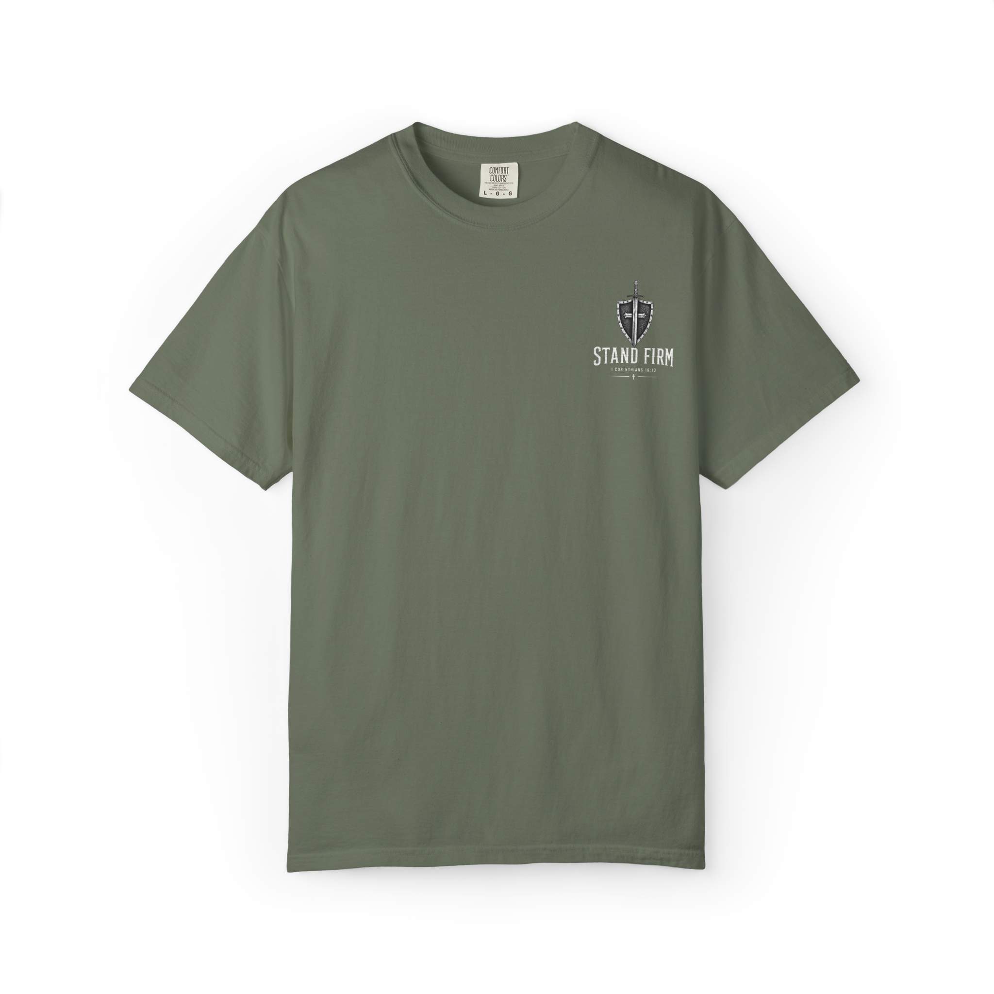Stand Firm Christian T-Shirt | 1 Corinthians 16:13 | Comfort Color