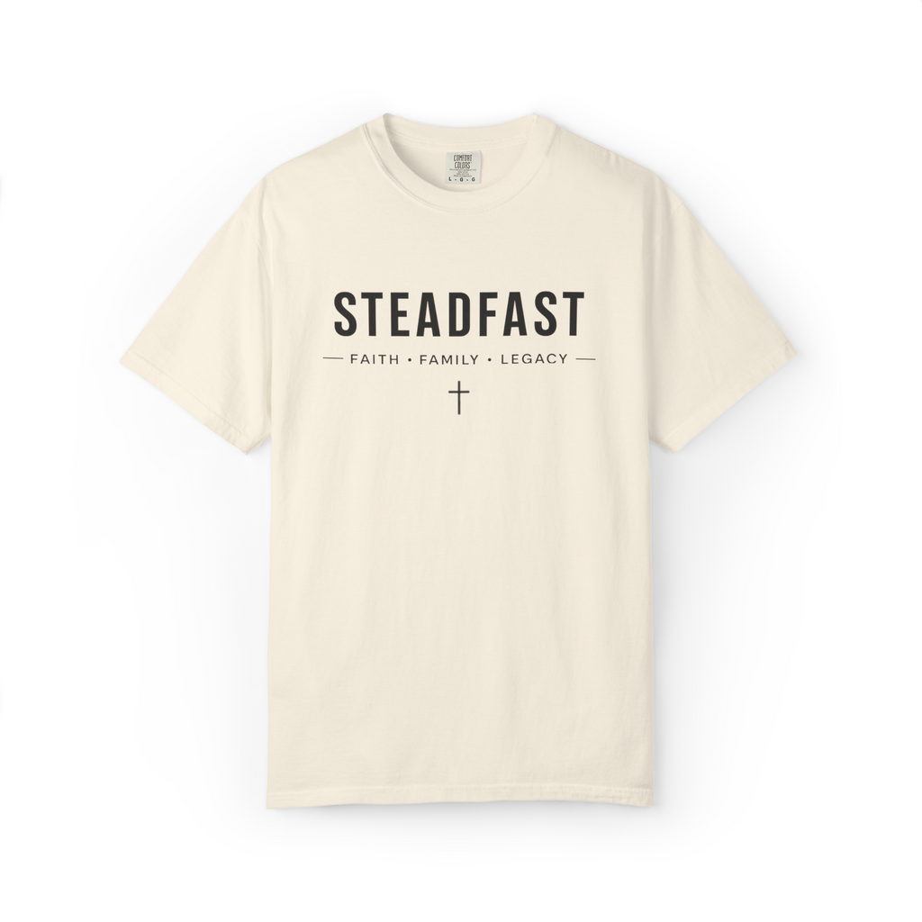 Steadfast Essential Christian T-Shirt | Comfort Colors Faith-Based Apparel
