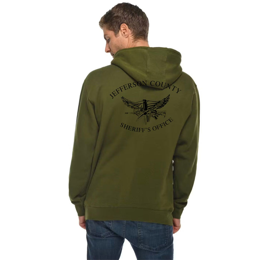 Jeff. Co. Green SWAT Hoodie