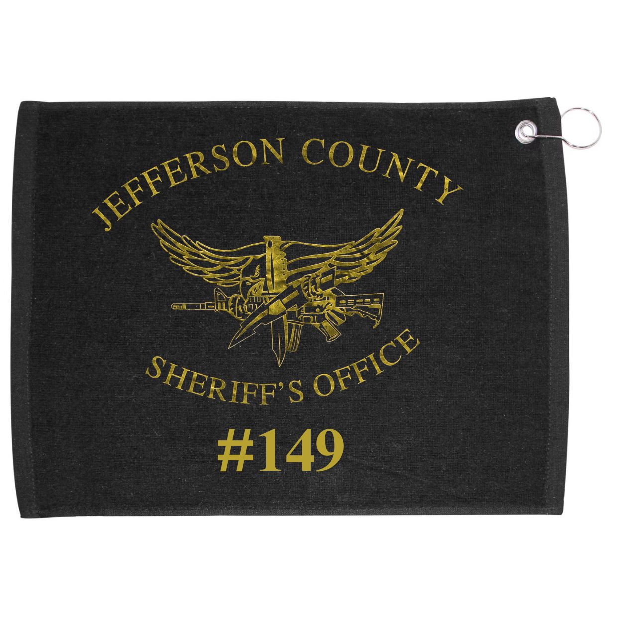 Jeff. Co. SWAT Towel with Badge Number