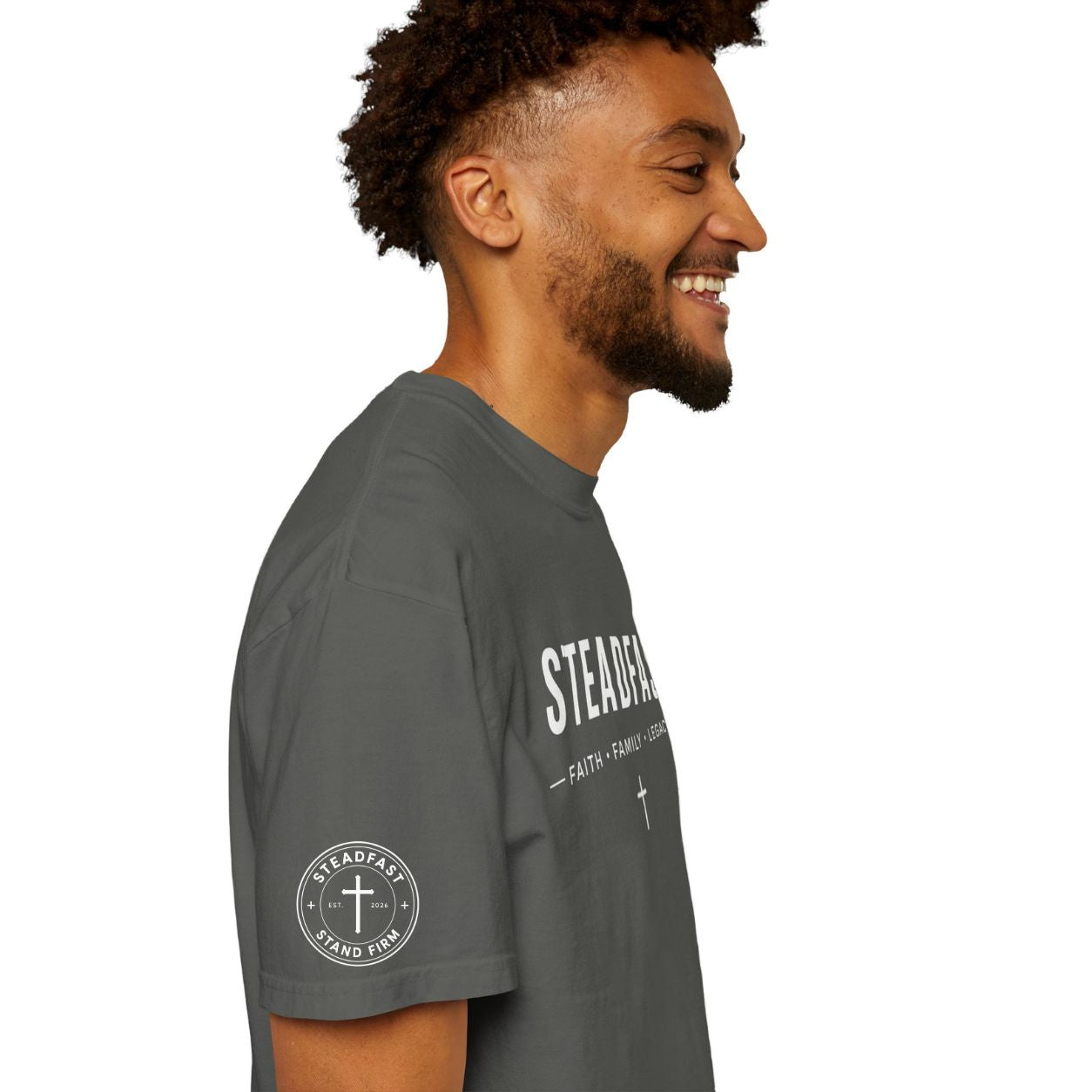 Steadfast Essential Christian T-Shirt | Comfort Colors Faith-Based Apparel