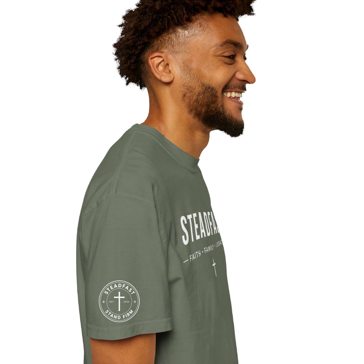 Steadfast Essential Christian T-Shirt | Comfort Colors Faith-Based Apparel