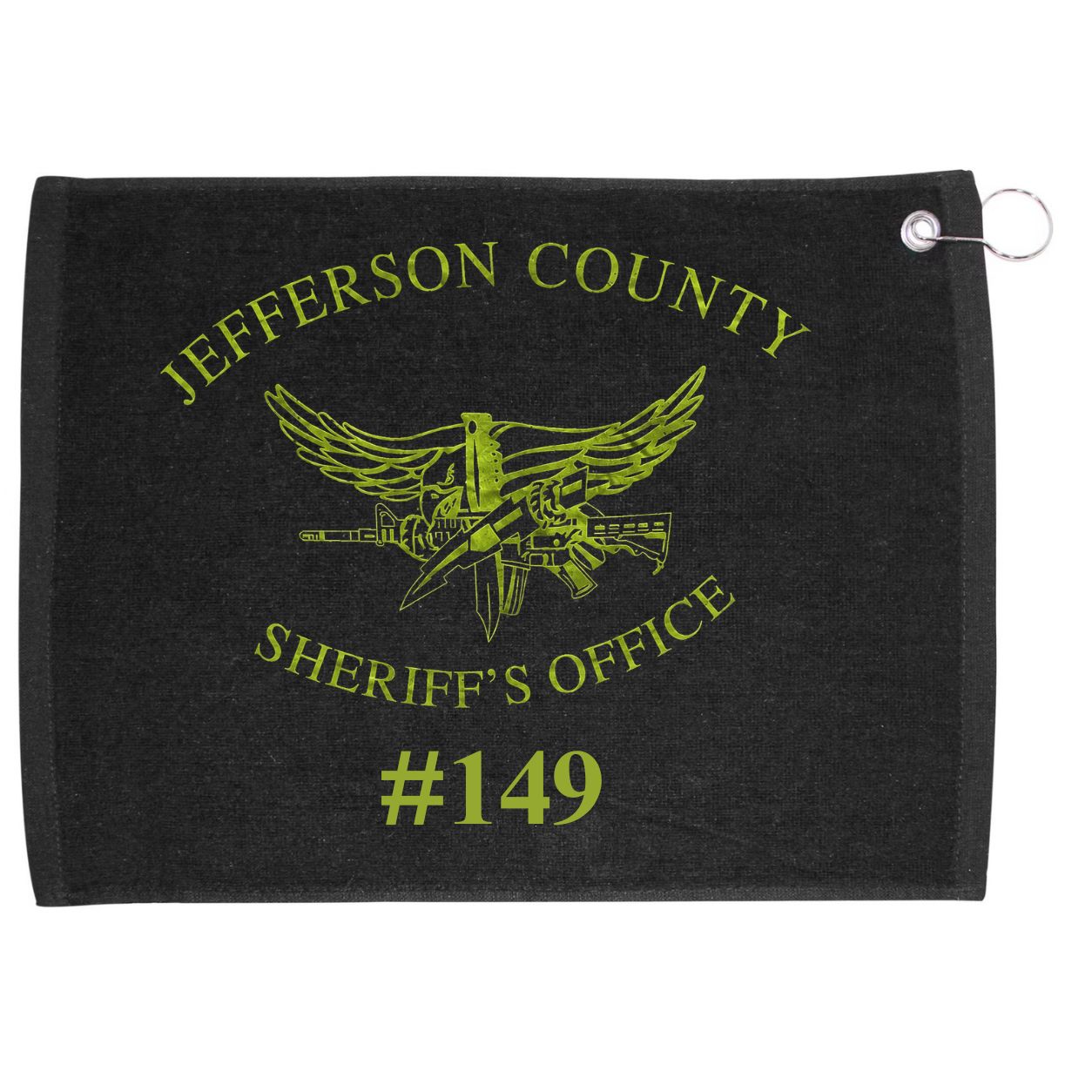 Jeff. Co. SWAT Towel with Badge Number